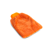Фото Оранжевая руковица из микрофазера
